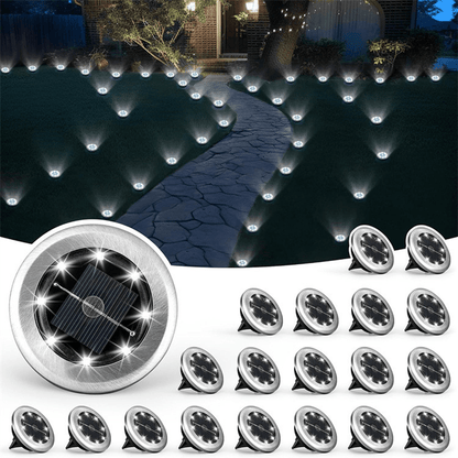 Solar Glow Ground Lights | Waterproof, Energy Efficient - Hartwella