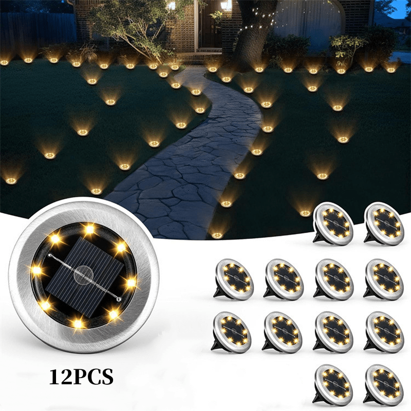 Solar Glow Ground Lights | Waterproof, Energy Efficient - Hartwella