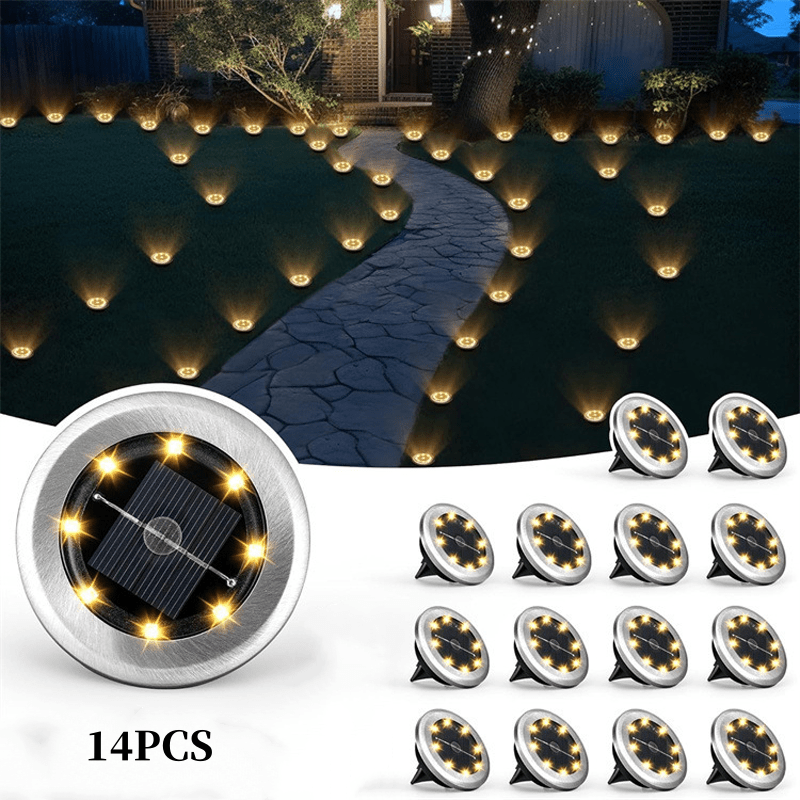 Solar Glow Ground Lights | Waterproof, Energy Efficient - Hartwella