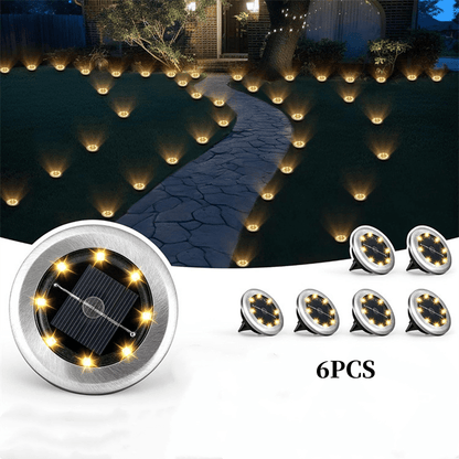 Solar Glow Ground Lights | Waterproof, Energy Efficient - Hartwella