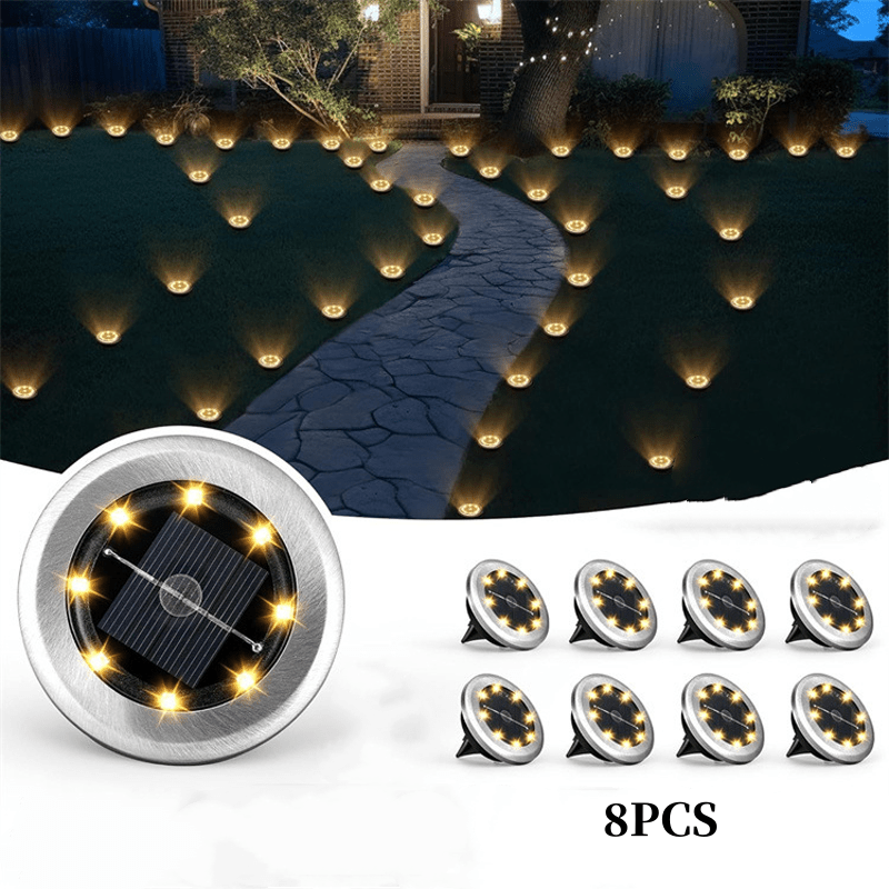 Solar Glow Ground Lights | Waterproof, Energy Efficient - Hartwella