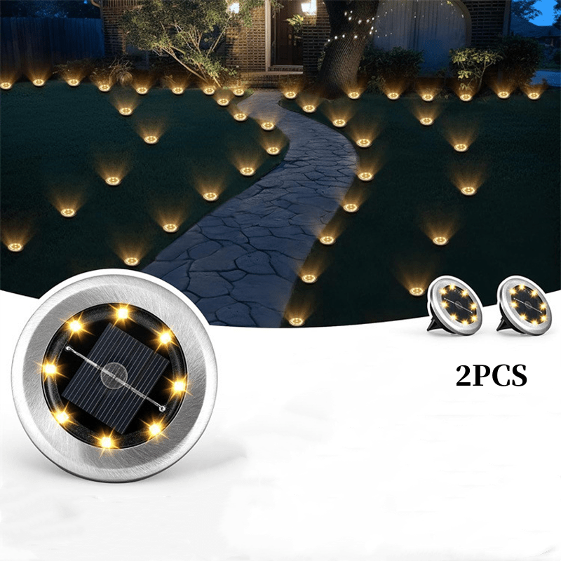 Solar Glow Ground Lights | Waterproof, Energy Efficient - Hartwella