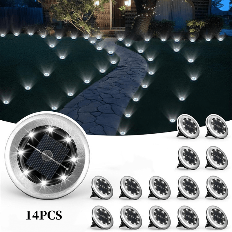Solar Glow Ground Lights | Waterproof, Energy Efficient - Hartwella