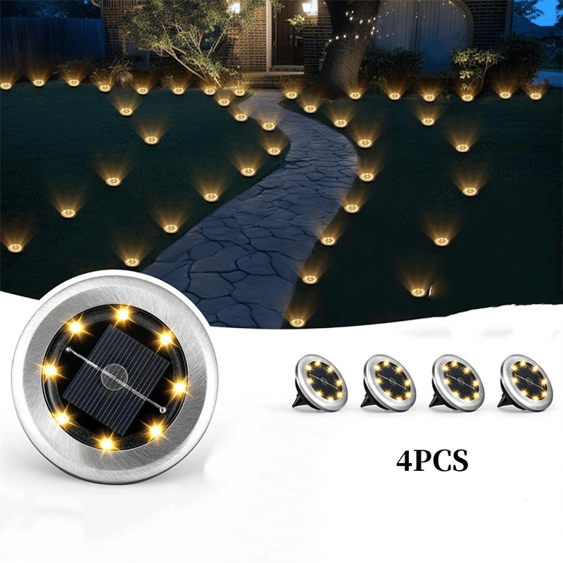 Solar Glow Ground Lights | Waterproof, Energy Efficient - Hartwella
