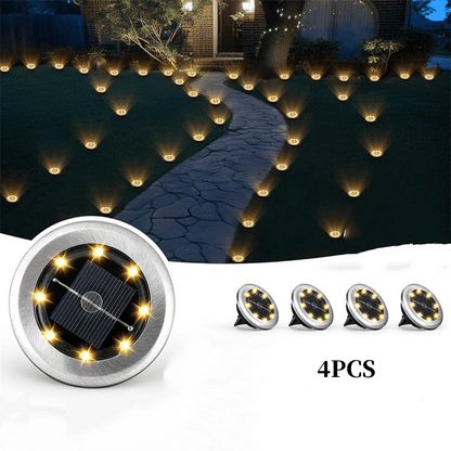 Solar Glow Ground Lights | Waterproof, Energy Efficient - Hartwella