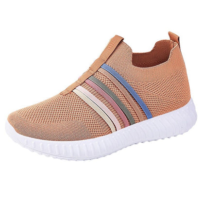 Soleil Casual Sneakers | Breathable Knit, Lightweight Design - Hartwella