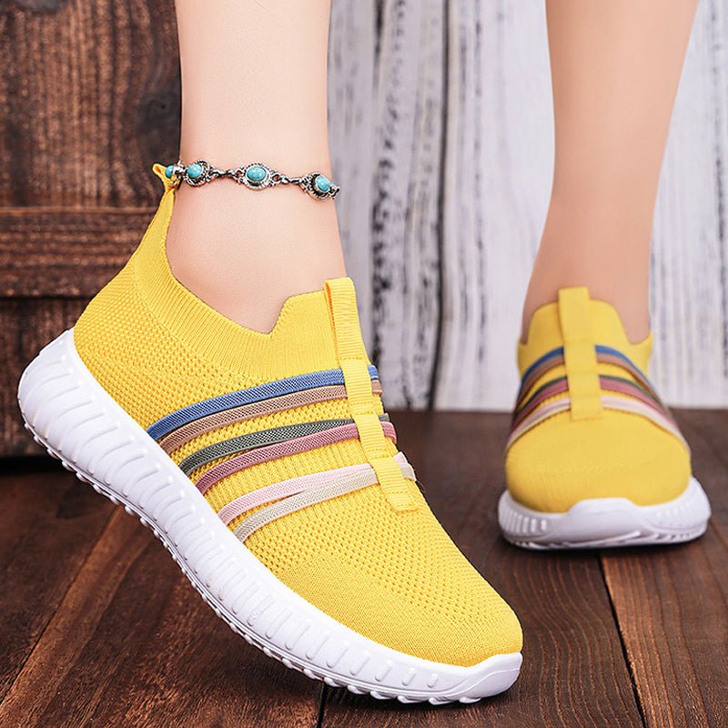 Soleil Casual Sneakers | Breathable Knit, Lightweight Design - Hartwella