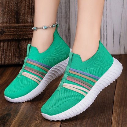Soleil Casual Sneakers | Breathable Knit, Lightweight Design - Hartwella