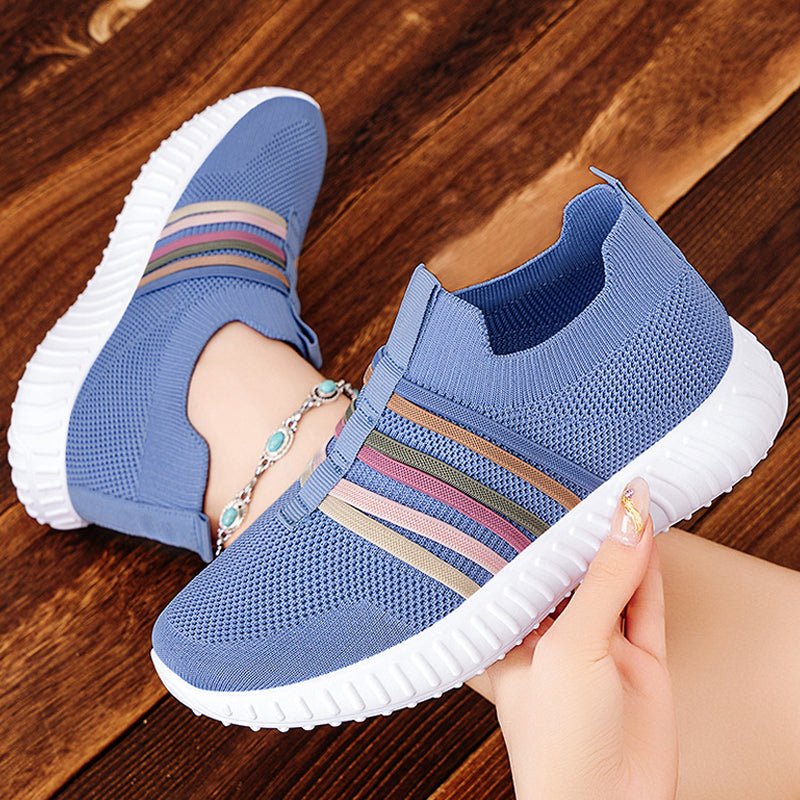 Soleil Casual Sneakers | Breathable Knit, Lightweight Design - Hartwella
