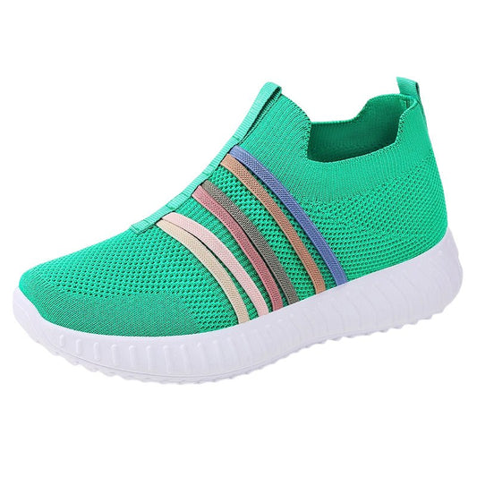 Soleil Casual Sneakers | Breathable Knit, Lightweight Design - Hartwella