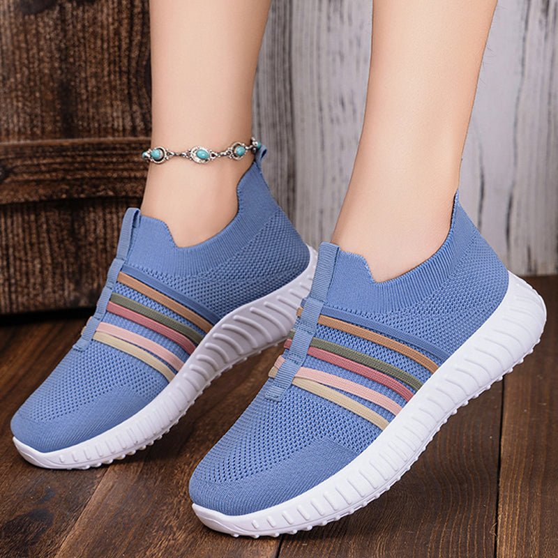 Soleil Casual Sneakers | Breathable Knit, Lightweight Design - Hartwella
