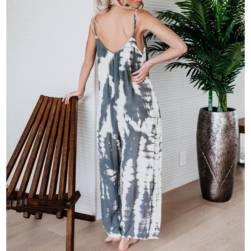Soleil Jumpsuit | Tie - Dye, Wide - Leg Design - Hartwella