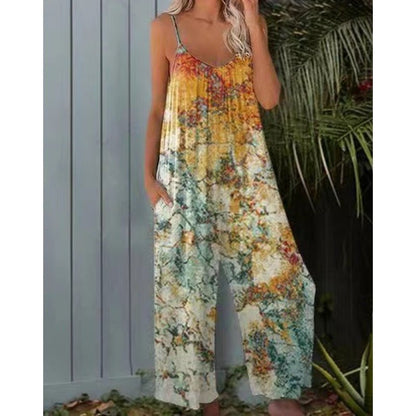Soleil Jumpsuit | Tie - Dye, Wide - Leg Design - Hartwella