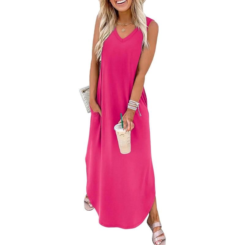 Soleil Maxi Dress | Flowy, Lightweight with Pockets for Women, Plus Size Options Available - Hartwella
