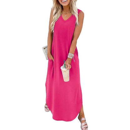 Soleil Maxi Dress | Flowy, Lightweight with Pockets for Women, Plus Size Options Available - Hartwella