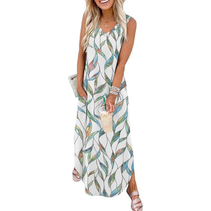Soleil Maxi Dress | Flowy, Lightweight with Pockets for Women, Plus Size Options Available - Hartwella