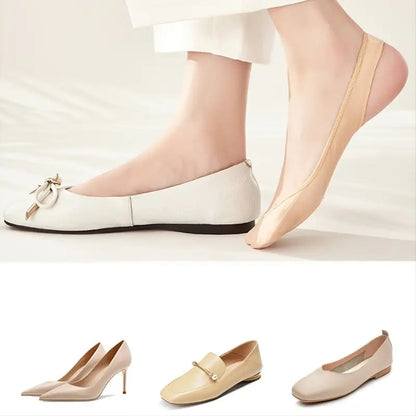 Soleil No Show Socks for Women | Silicone Anti - Slip, Cooling Fabric - Hartwella
