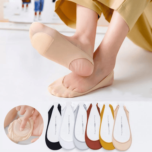 Soleil No Show Socks for Women | Silicone Anti - Slip, Cooling Fabric - Hartwella