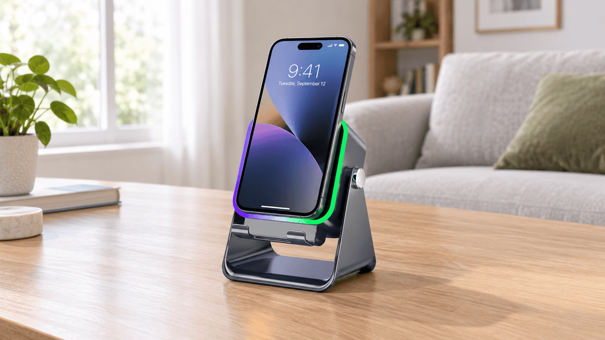 Sonaq™ 5-in-1 Wireless Induction Speaker With Phone Stand