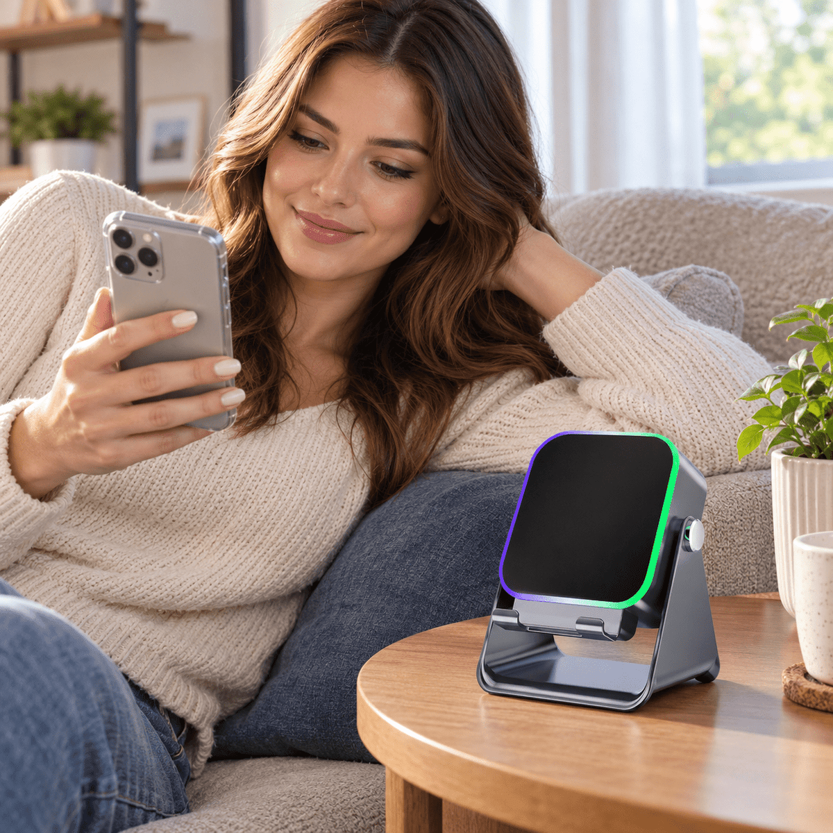 Sonaq™ 5-in-1 Wireless Induction Speaker With Phone Stand - Hartwella
