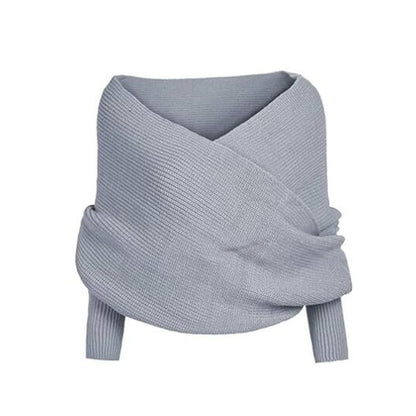 Sora Knit Wrap Sweater | Cozy Crochet Shawl - Hartwella