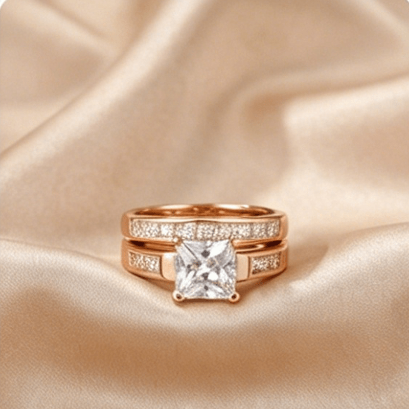 Sora Sparkle Ring | Brilliant Cubic Zirconia, Durable Copper Base - Hartwella