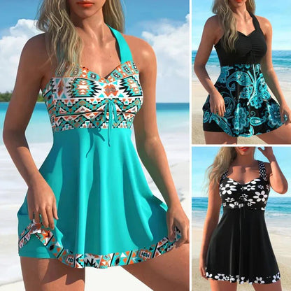 Sora Swim Set | Stylish Tankini & Boy Shorts, Quick - Dry Fabric, Adjustable Straps - Hartwella