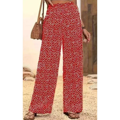 Sora Wide Leg Pants | Smocked High Waist, Flowy Design - Hartwella