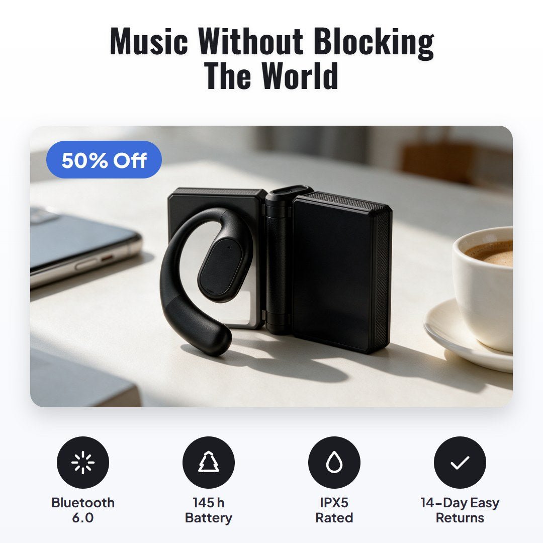 Soundfold™ Open-Ear Wireless Earbuds - Hartwella