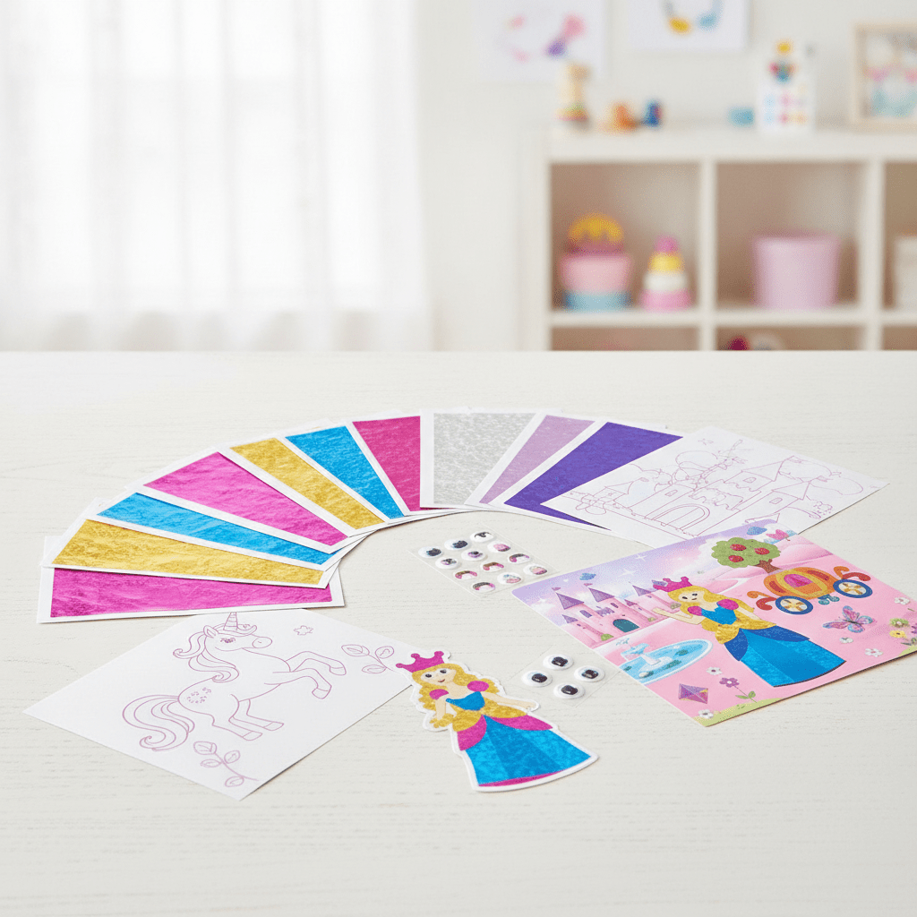 Sparkla™ Foil Art Craft Kit – Unicorns & Princesses - Hartwella