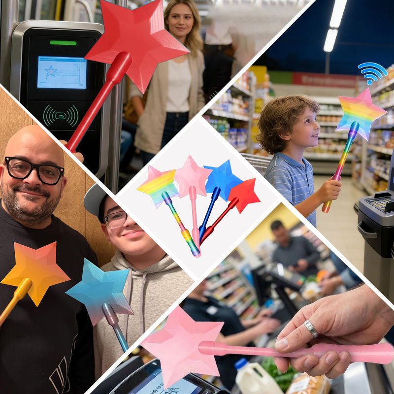 Sparky Credit Card Holder | Fun Star Wand Design, Lightweight and Portable - Hartwella