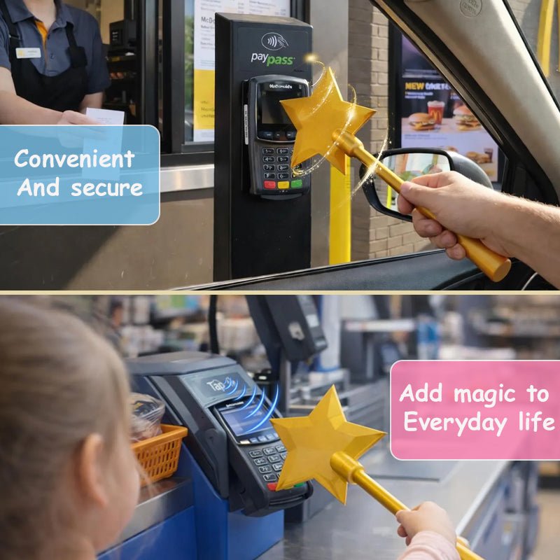 Sparky Credit Card Holder | Fun Star Wand Design, Lightweight and Portable - Hartwella