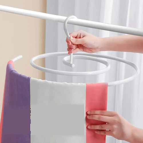 Spero Spiral Drying Rack | Stainless Steel, 360° Rotating, Space-Saving Laundry Solution - Hartwella