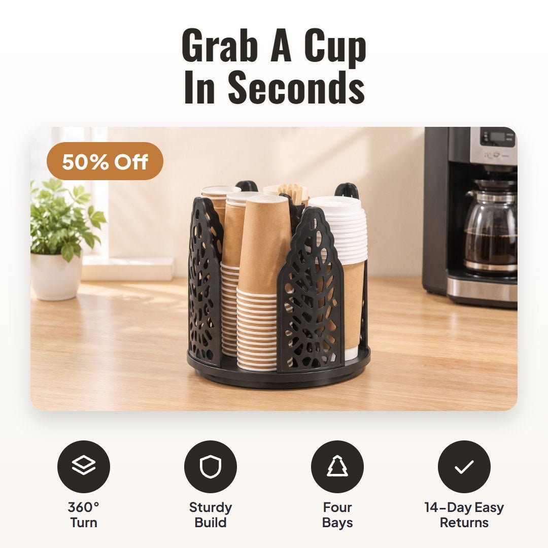 Spirra™ Rotating Cup Holder Dispenser