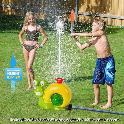 SplashSlug Sprinkler Toy | 2-in-1 Water Fun with 360° Rotating Spray - Hartwella