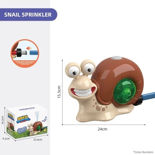 SplashSlug Sprinkler Toy | 2-in-1 Water Fun with 360° Rotating Spray - Hartwella