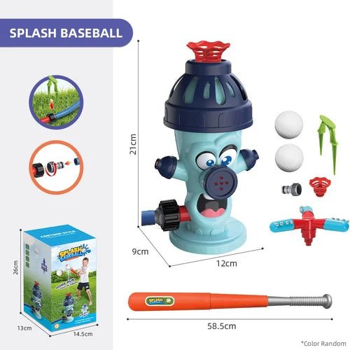 SplashSlug Sprinkler Toy | 2-in-1 Water Fun with 360° Rotating Spray - Hartwella