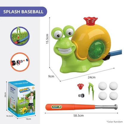 SplashSlug Sprinkler Toy | 2-in-1 Water Fun with 360° Rotating Spray - Hartwella