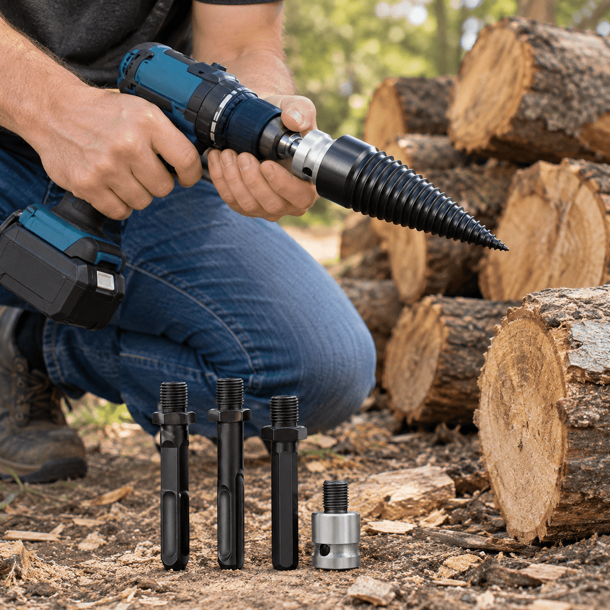 Splindra™ Firewood Auger Drill Bit