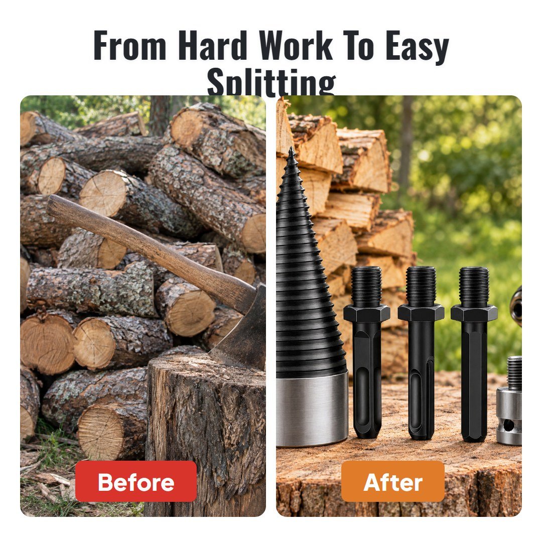 Splindra™ Firewood Auger Drill Bit - Hartwella