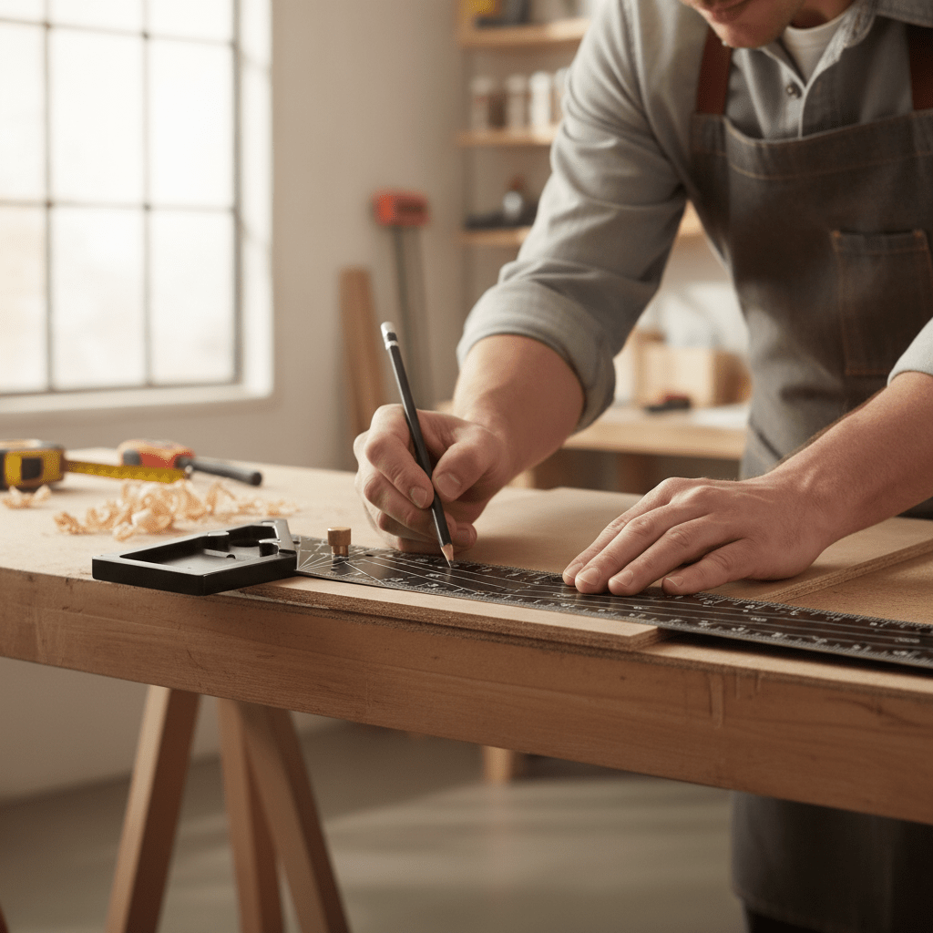 Squarix™ Precision Woodworking Square (30 cm)
