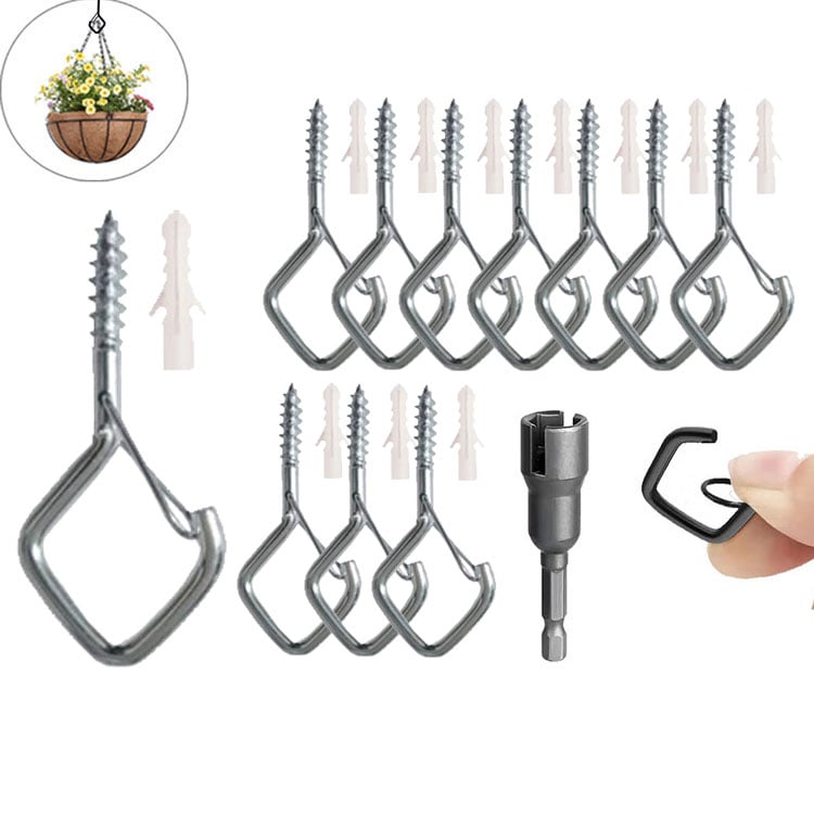 SquaSnap Hanging Hooks | Durable Stainless Steel, Easy to Use - Hartwella