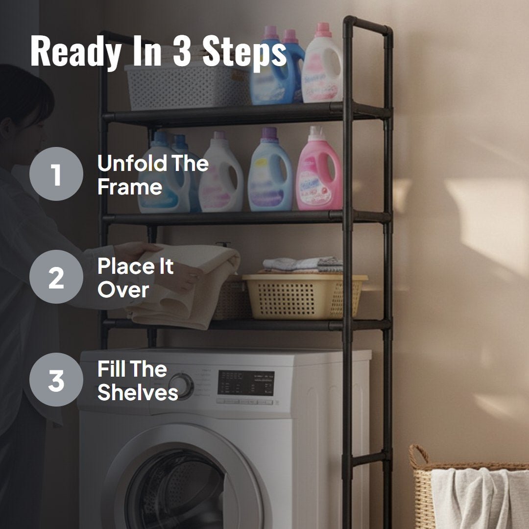 Stakko™ No-Drill Bathroom & Laundry Organizer Shelf - Hartwella