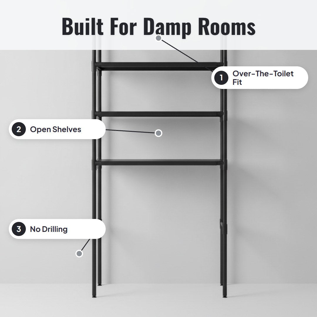 Stakko™ No-Drill Bathroom & Laundry Organizer Shelf