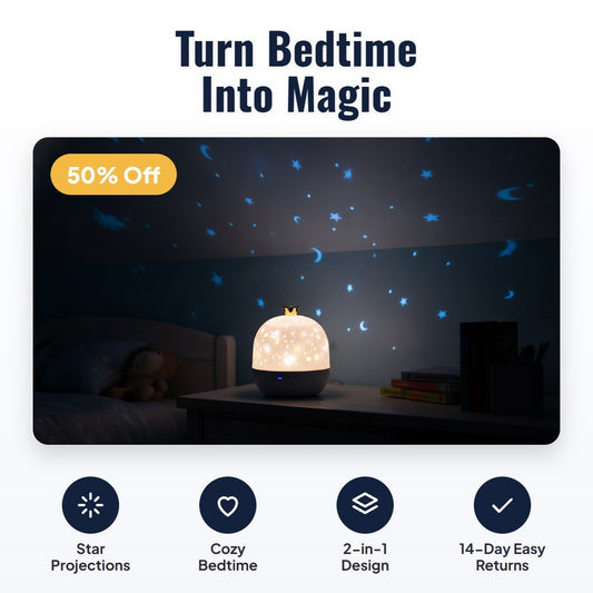 Starlo™ 2-in-1 Night Light & Projector - Hartwella