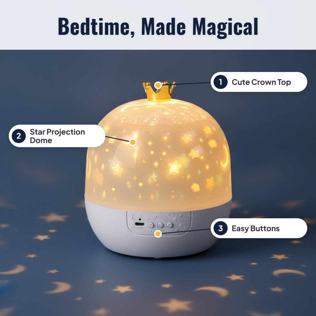 Starlo™ 2-in-1 Night Light & Projector - Hartwella
