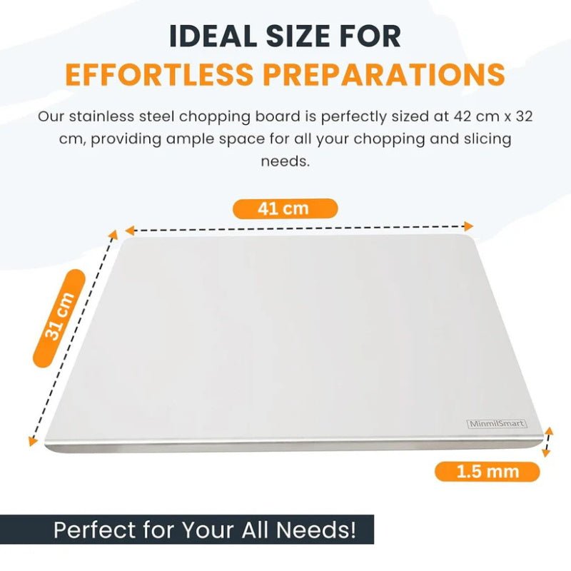 Stella Chopping Board | Premium Stainless Steel, Non - Slip Design - Hartwella