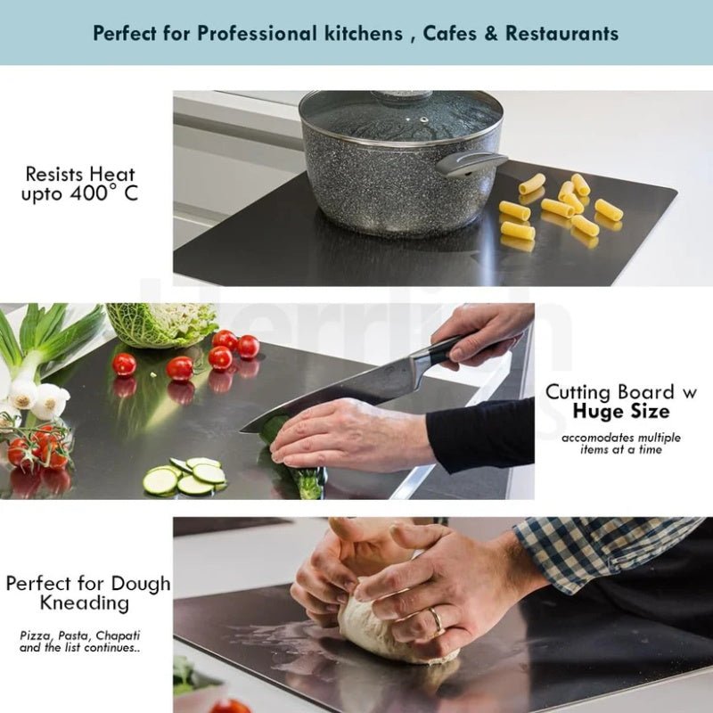 Stella Chopping Board | Premium Stainless Steel, Non - Slip Design - Hartwella