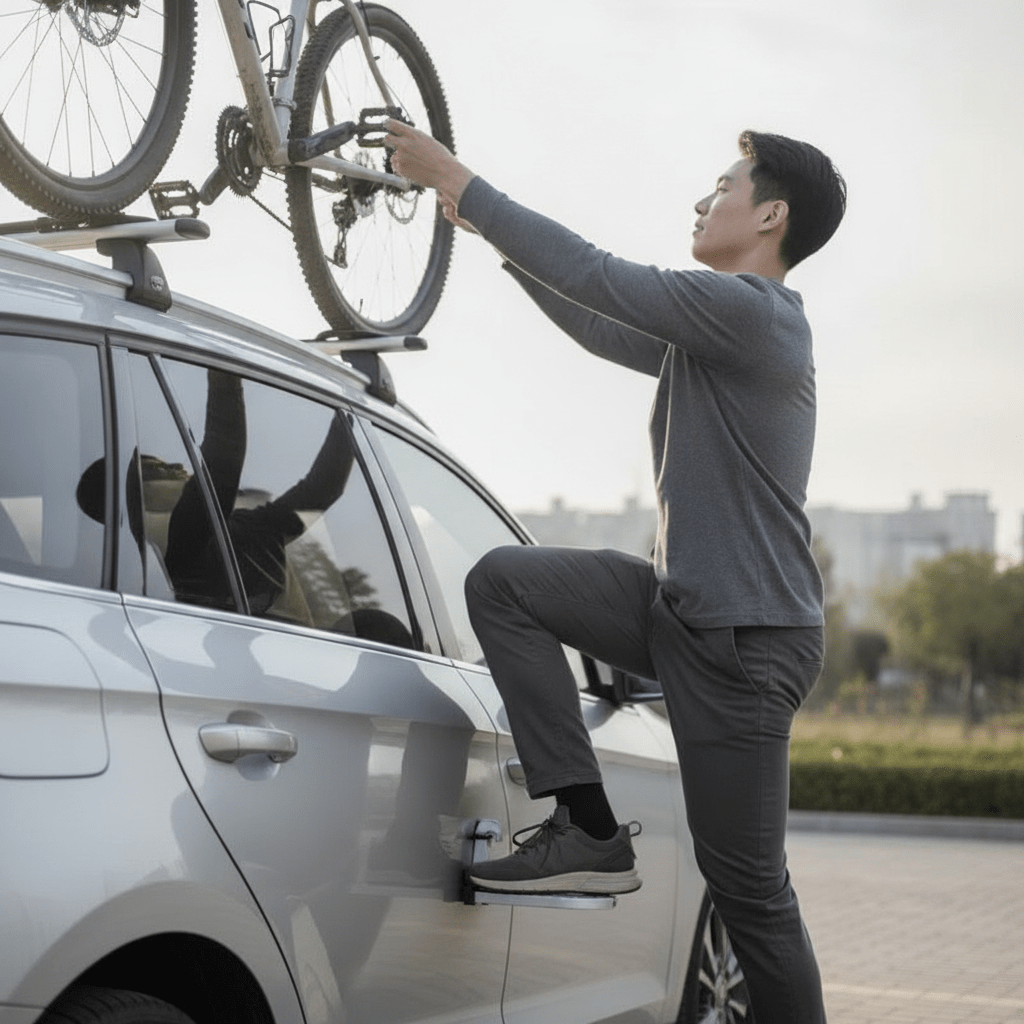 Stepra™ Folding Car Door Roof Step - Hartwella