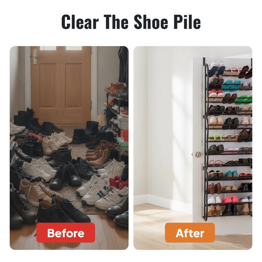Stepvo™ Over-the-Door Shoe Rack (8 Tiers)